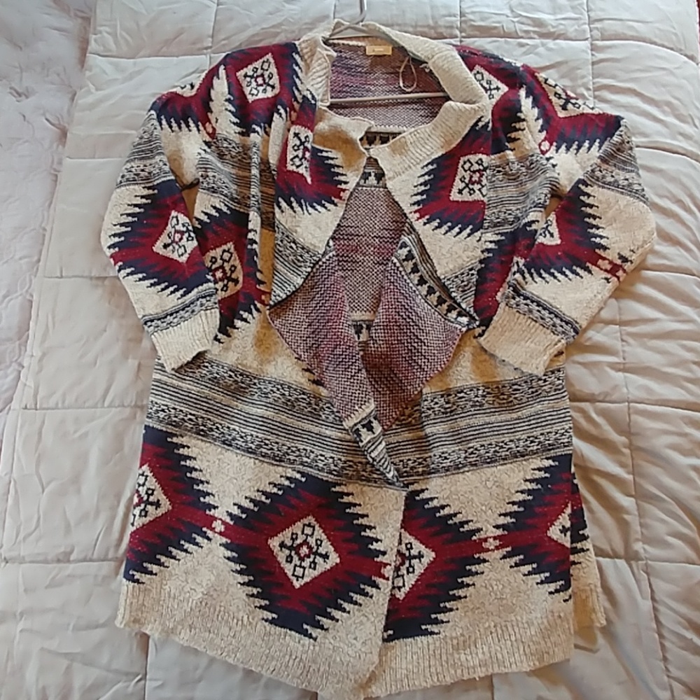 Aztec Printed Cardigan